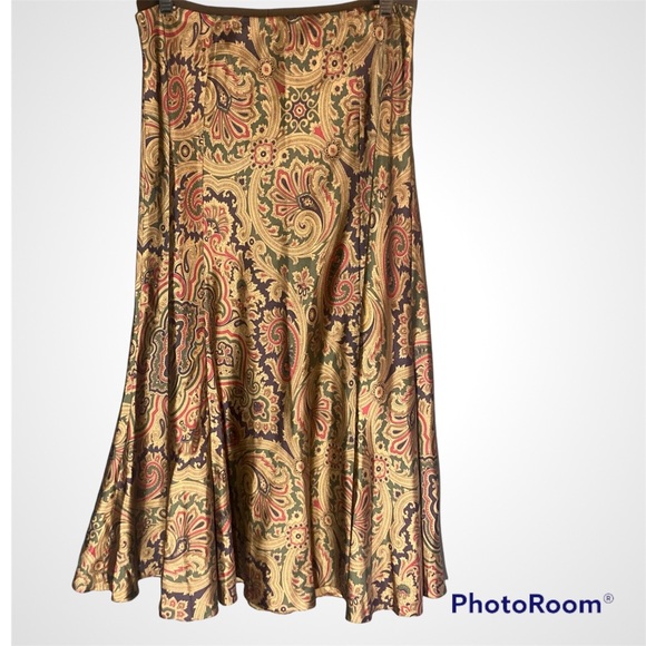 Lauren Ralph Lauren Dresses & Skirts - Lauren Ralph Lauren Silk Paisley Maxi Skirt